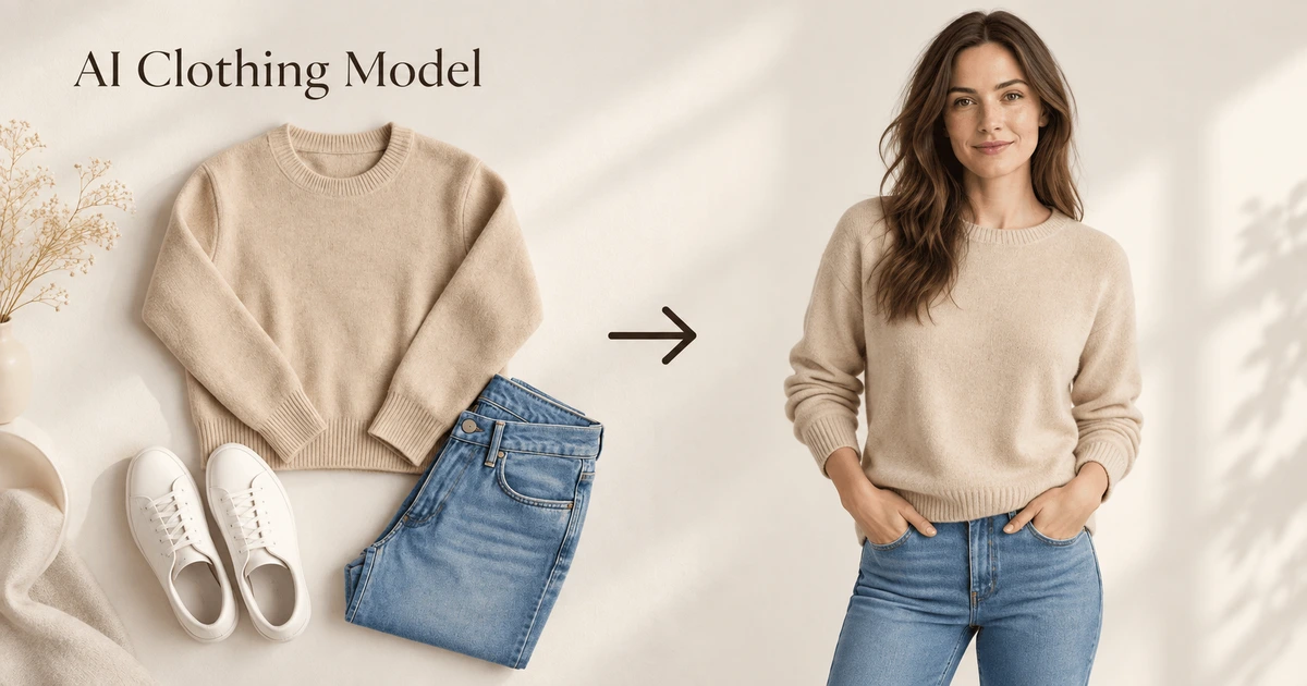 AI Clothing Model portfolio cover