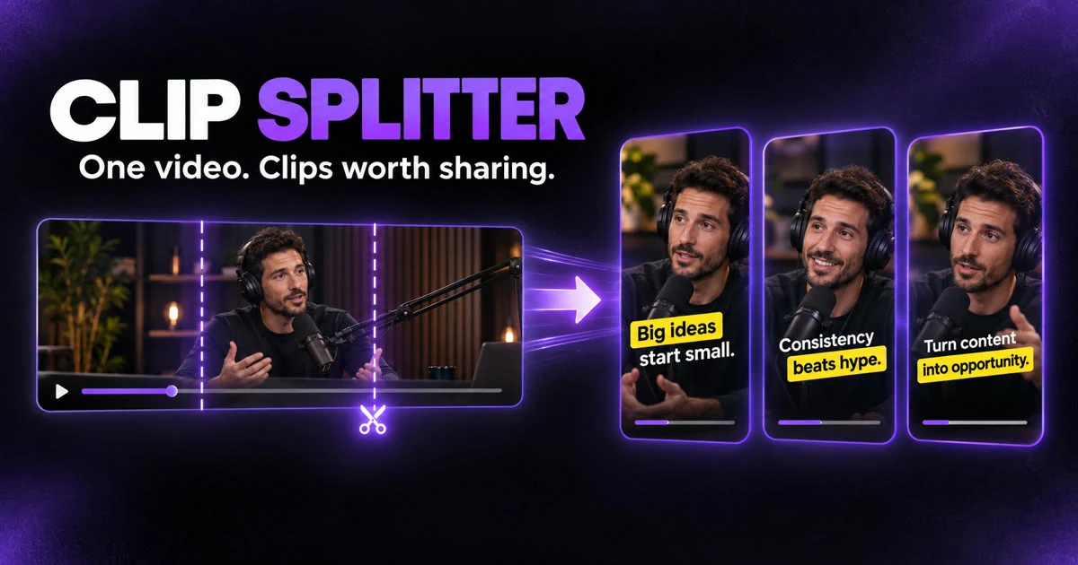 Clip Splitter portfolio cover