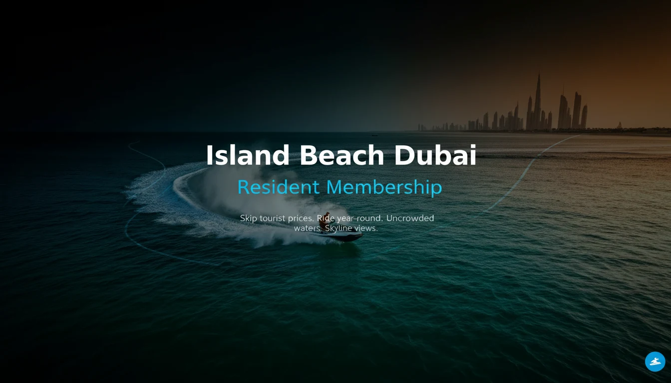 Island Beach Dubai portfolio cover