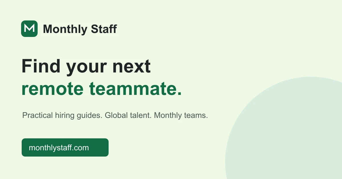 Monthly Staff portfolio cover